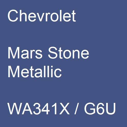 Chevrolet, Mars Stone Metallic, WA341X / G6U.